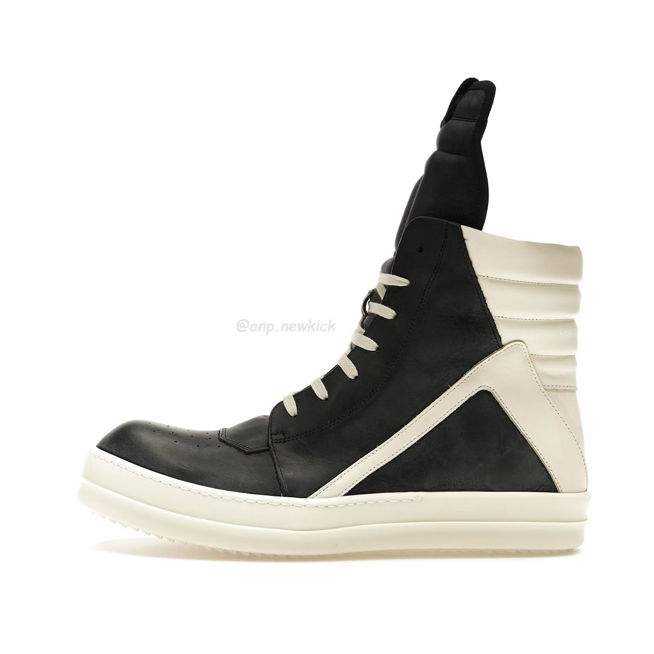 Rick Owens Phlegethon Geobasket Black Milk Ru21s6894 Lpo 91111 (1) - newkick.vip